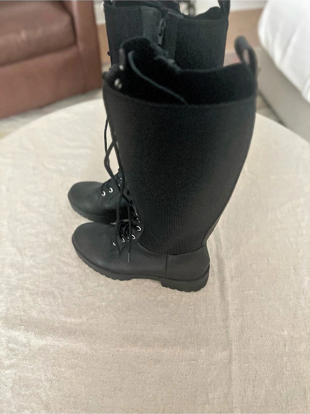 Dr. Martens Black Lace-Up Combat Boots - Picture 3 of 6